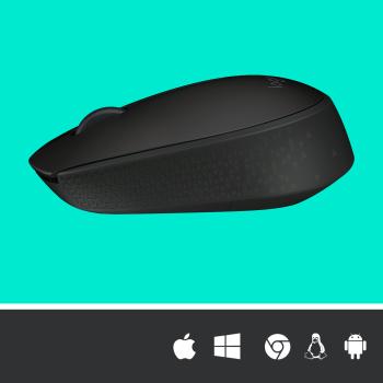 Logitech M171 Maus Mouse kabellos schwarz  RF Wireless Optisch 1000 DPI